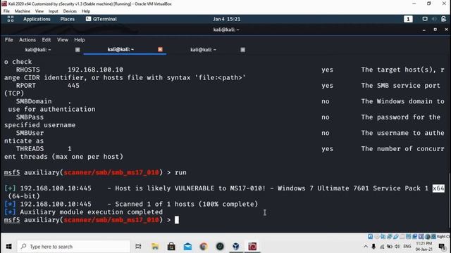 EternalBlue Attack Windows7 Exploitation смотреть онлайн