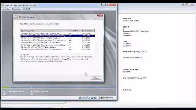 Instalando o Windows Server 2008 no VirtualBox смотреть онлайн
