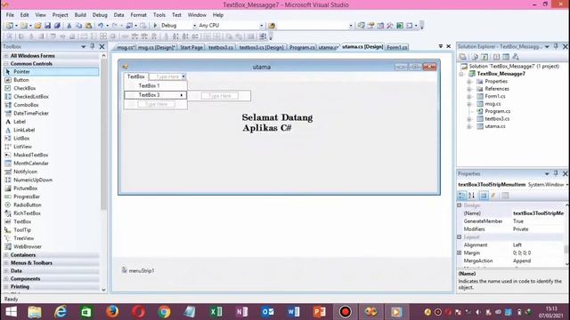 Membuat Data Input / Output Dan MessageBox Menggunakan ( C# / C SHARP) смотреть онлайн