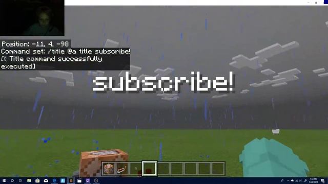 How to make titles and subtitles on MCPE and Minecraft Windows 10!!! смотреть онлайн