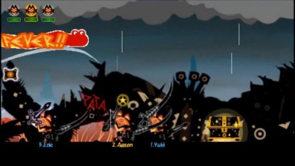 Patapon 3 - [Boss Battle] Terantus with Three Myamsars