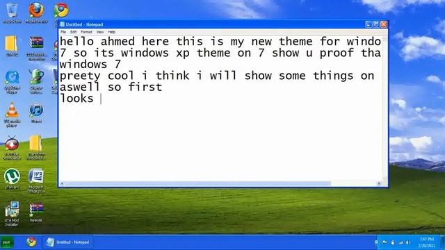 windows xp theme on 7 must see!!!!!! смотреть онлайн