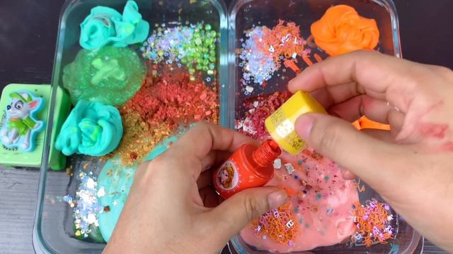 PAW Patrol Rocky & Zuma | Mixing Makeup,Eyeshadow,Glitter,Clay Into Slime💝Satisfying Slime Video смотреть онлайн