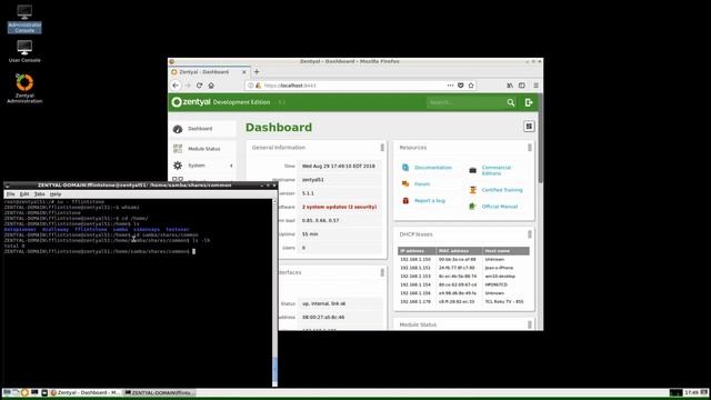 Sharing Files in Zentyal 5.1 Server With Windows 10 смотреть онлайн
