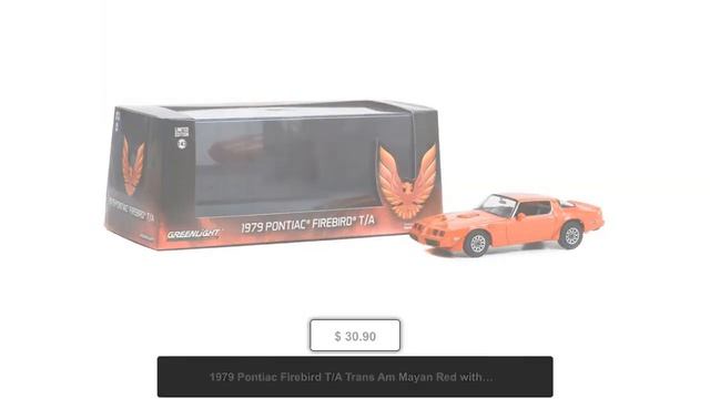1979 Pontiac Firebird T/A Trans Am Mayan Red with Hood Phoenix 1/43 Diecast Model Car by Greenlight смотреть онлайн