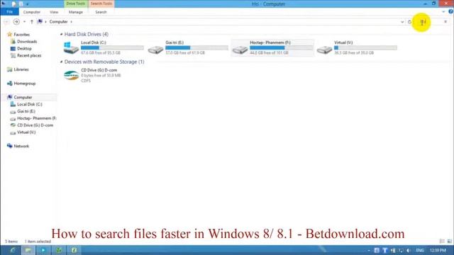 How to search files faster in Windows 8/ 8.1 - Betdownload.com смотреть онлайн