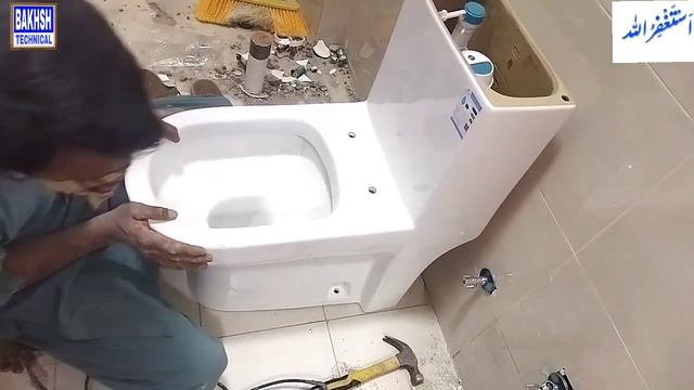 English wc installation! complete method of toilet seat size with settings @bakhshtechnical смотреть онлайн