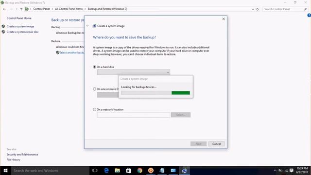 create system image backup on windows 10 смотреть онлайн