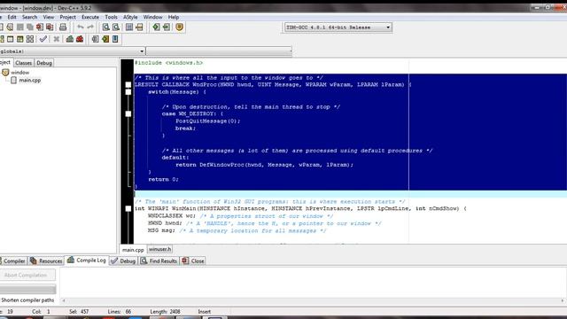 create first application windows in dev-c++ смотреть онлайн