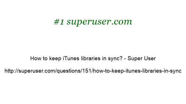 How-To Keep Server Music Synced With Itunes On My Laptop смотреть онлайн