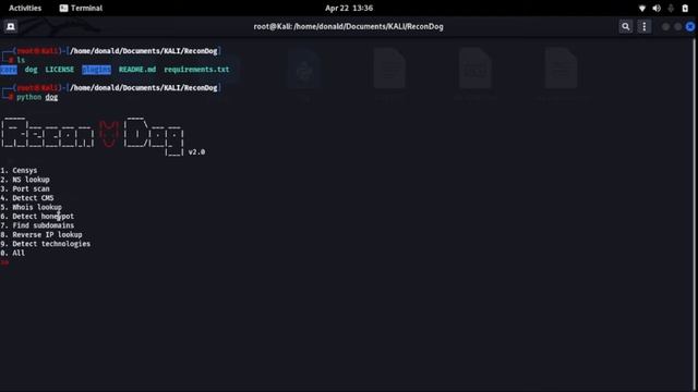 How to gather information using recon dog. смотреть онлайн