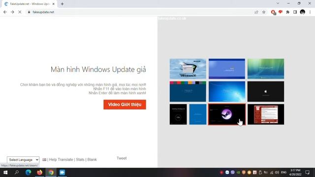 FakeUpdate.net - Giả Mạo Update, Chơi Khăm Đồng Nghiệp với FakeUpdate смотреть онлайн