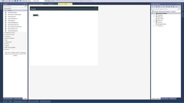 C# Tutorial - Material Design for .Net WinForms смотреть онлайн