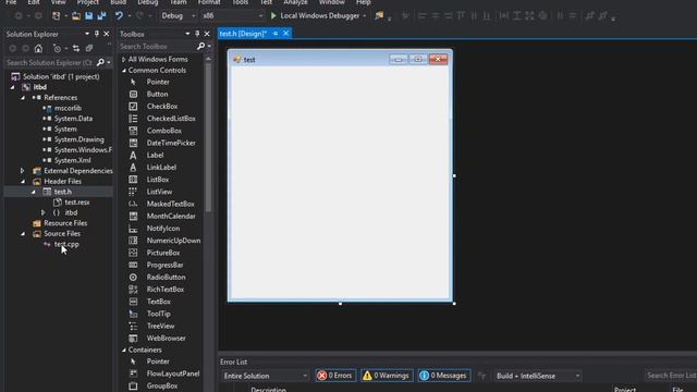 Create c++ Windows GUI application Form in Visual Studio 2013 / 2015 / 2017 смотреть онлайн