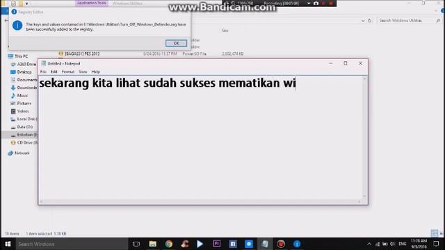 Cara Menon/aktifkan Secara Permanen Windows Defender Win 10 смотреть онлайн