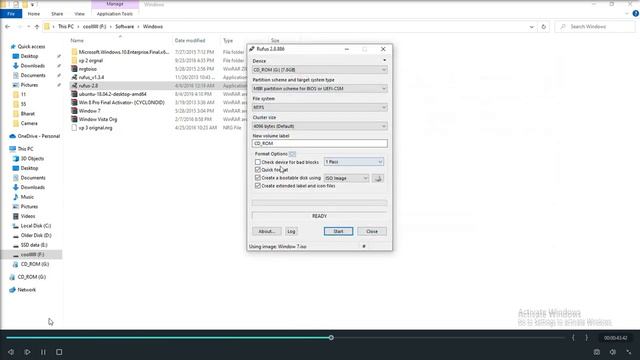 How to Create Bootable Disk of Window 7 |Step by Step| Rufus .iso files|Full Step смотреть онлайн
