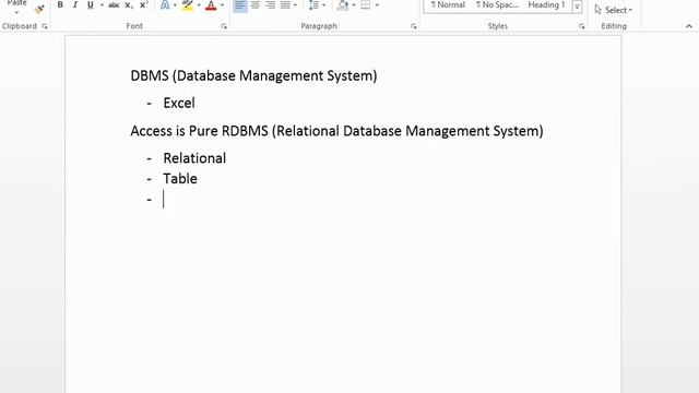 Learning Access Part2 DBMS & RDBMS смотреть онлайн