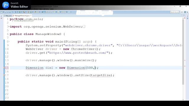 How to Customize window Size in Selenium WebDriver | Interview Question смотреть онлайн