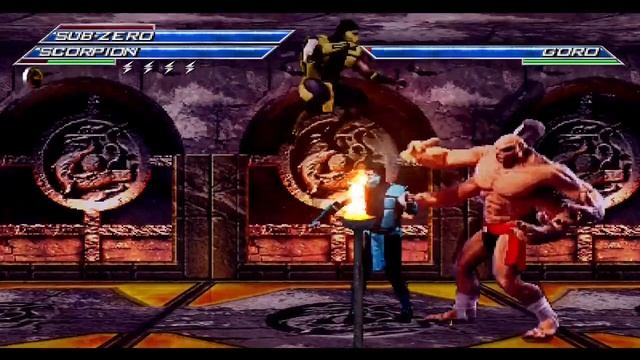 SubZero and Scorpion vs Goro Mugen Tournament MK смотреть онлайн