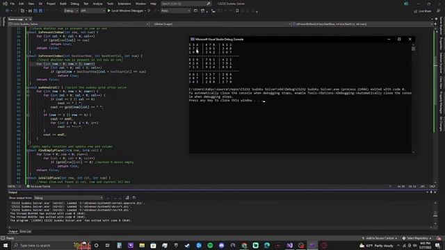 CS232 Sudoku Solver (5/27/22) смотреть онлайн