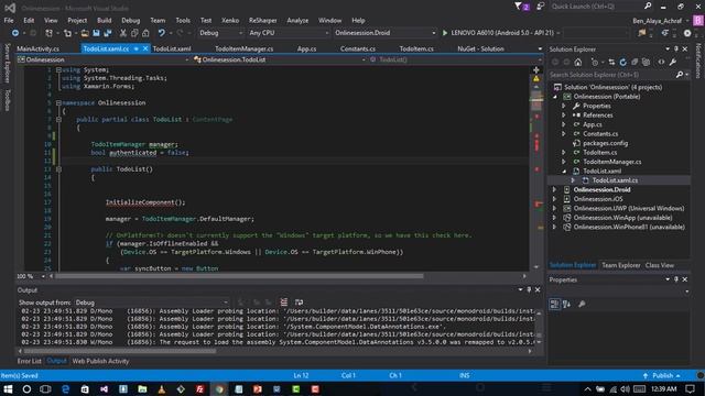 xamarin forms todo app with authentication and push notification part2 смотреть онлайн