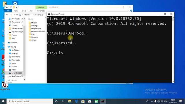 basic folder operations || create, rename, delete in cmd смотреть онлайн