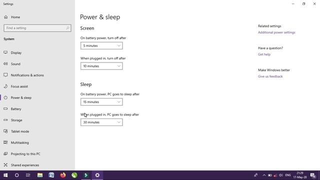 How to change and customize Windows 10 sleep setting/Screen Timeout Setting/Sleep Mode/Easy To Lear смотреть онлайн