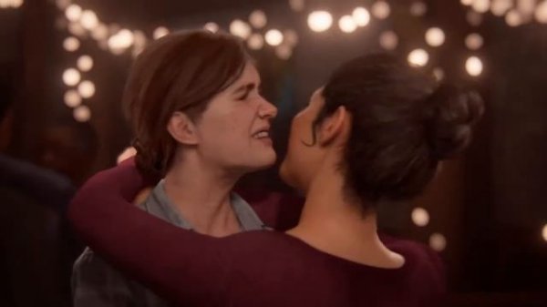 The Last of Us Part II: Ellie and Dina dance