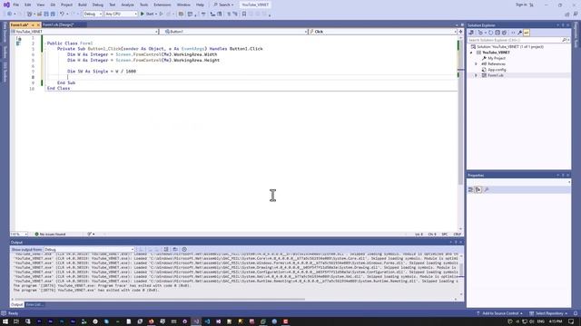 VB.NET How to center form to Desktop screen смотреть онлайн