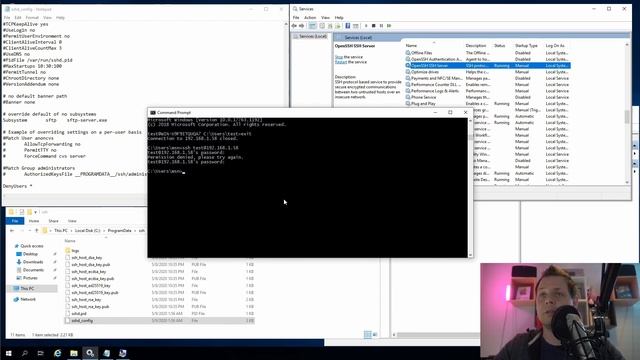 Learn how to AllowUsers, DenyUsers, AllowGroups and DenyGroups in OpenSSH in Windows Server 2019 смотреть онлайн