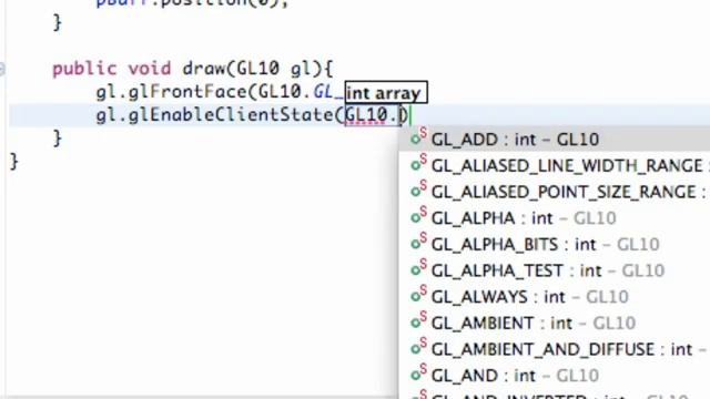Android Application Development Tutorial 174 Creating Draw method for OpenGL смотреть онлайн