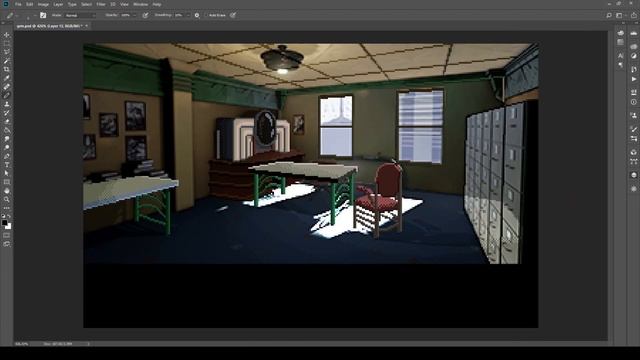 GRIM FANDANGO DEMAKE! PIXELART TIMELAPSE. смотреть онлайн