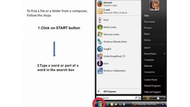 Searching files or folders in Windows 7 смотреть онлайн