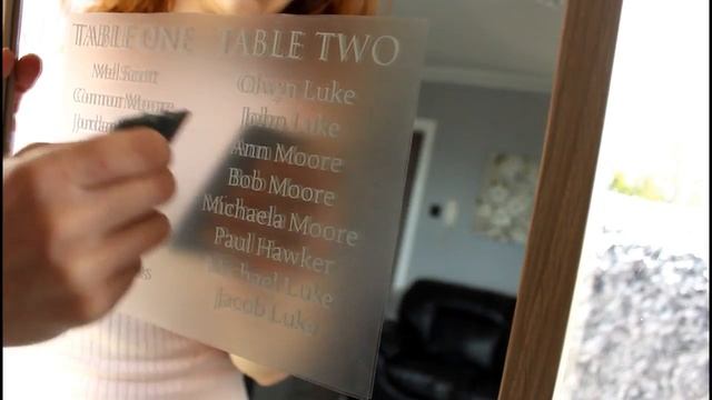 :: VIDEO TUTORIAL:: How to make a wedding mirror table plan/seating chart with vinyl lettering смотреть онлайн