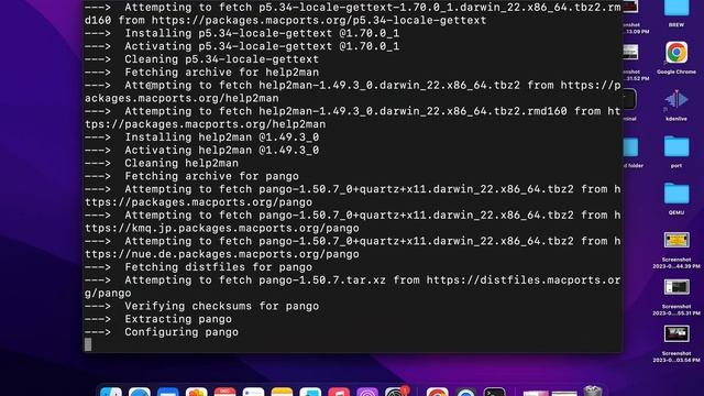 QEMU installation in MacOS Ventura смотреть онлайн