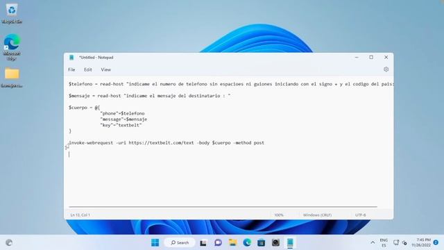 Como enviar MENSAJE de TEXTO SMS desde Windows con PowerShell Crea tu propio ejecutable PS1 to EXE смотреть онлайн