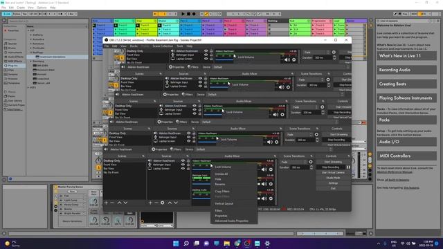Record and playback with Ableton, ReaStream, OBS, and Windows System Settings смотреть онлайн