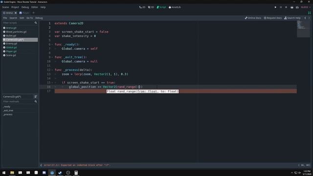 Godot 3 Wave Shooter Tutorial #8 - Screen shake смотреть онлайн