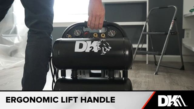 DK2 AIR | AC04G Twin Cylinder 4-Gallon Silent Air Compressor смотреть онлайн