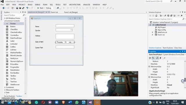 Creating a Windows Form in Microsoft Visual Studio Part 2 смотреть онлайн
