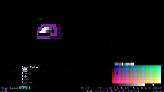 Durdraw ANSI Art Tutorial (Linux/Mac) Part 1 - Installation and Drawing смотреть онлайн