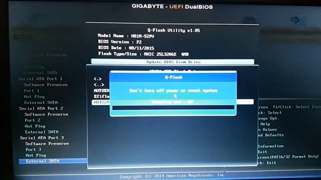 Gigabyte H81M-S2PV BIOS update Progress смотреть онлайн