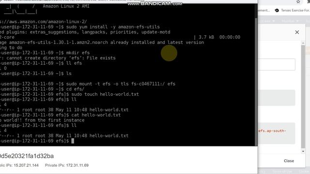 AWS - ELASTIC FILE SYSTEM (EFS) - CREATING AND DELETING AN EFS - PART 5 (*last part*) смотреть онлайн