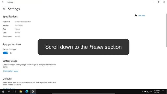 How to reset the Settings app in Windows 10 (step by step) смотреть онлайн