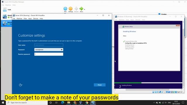 Windows 10 / Server test lab environment Step 1 Windows 10 Pro installation / Server 2016 Virtualbo смотреть онлайн
