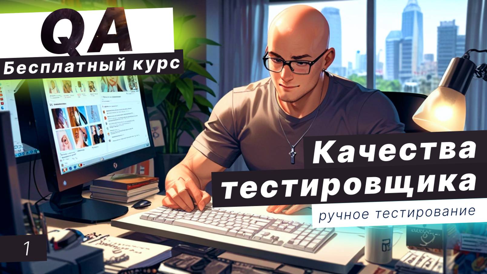 Урок 1. Какой нужен компьютер для QA. Качества тестировщика. Качество ПО. Верификация и валидация смотреть онлайн