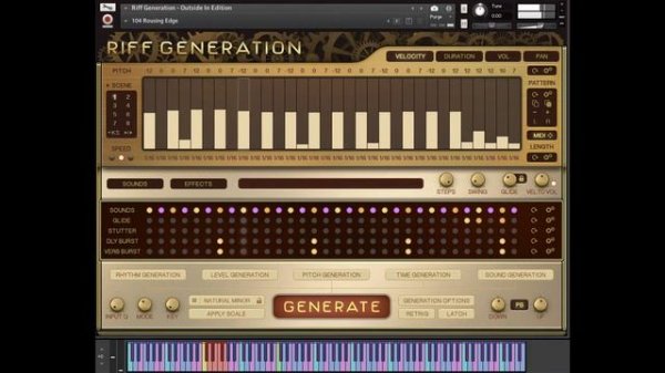IN SESSION AUDIO / RIFF GENERATION OUTSIDE IN EDITION Preset Preview