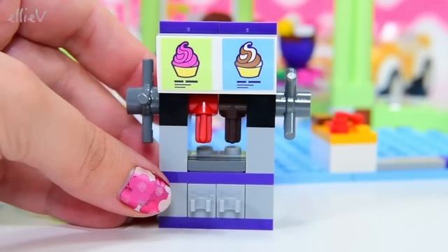 LEGO Friends Heartlake Frozen Yoghurt Shop Build Review Silly Play Kids Toys