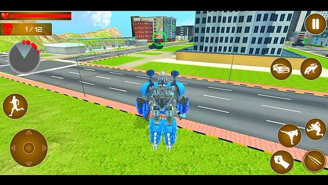 Angry Fox Robot Car Transformation Game - Android Gameplay смотреть онлайн