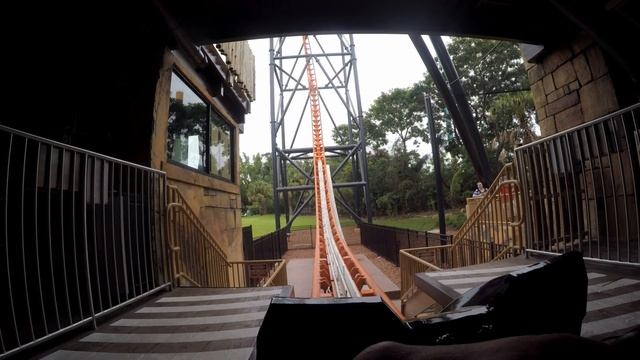 Busch Gardens Tampa. Tigris, On Ride Front Seat Experience POV смотреть онлайн